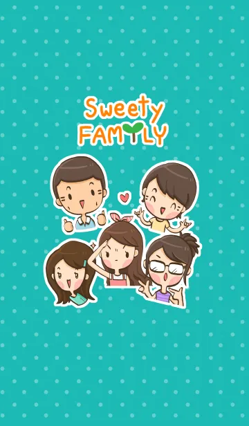 [LINE着せ替え] Sweety Familyの画像1