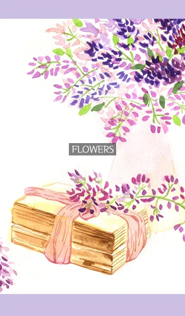 [LINE着せ替え] water color flowers_310の画像1