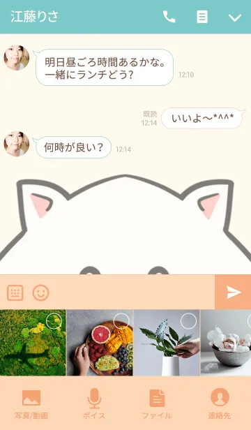 [LINE着せ替え] 坂本専用の可愛いねこの名前着せ替えの画像4