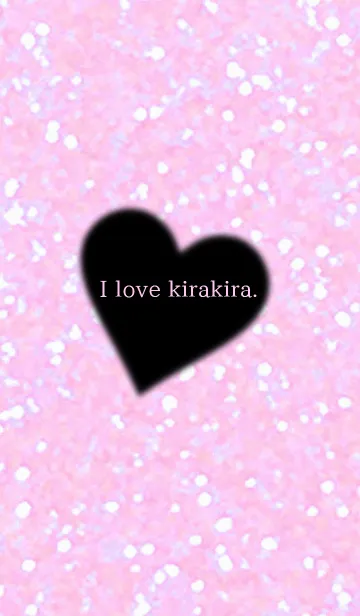 [LINE着せ替え] I love kirakira. pinkの画像1