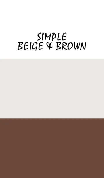 [LINE着せ替え] Simple beige ＆ brown.の画像1