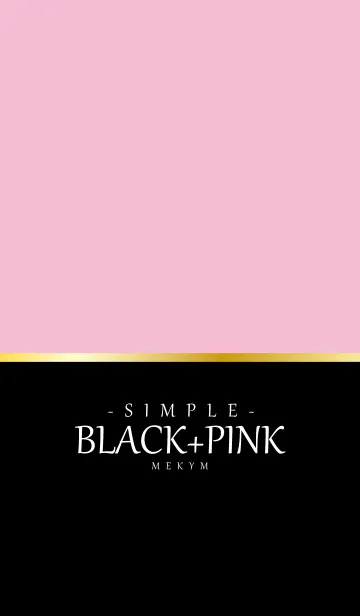 [LINE着せ替え] -SIMPLE- BLACK+PINK.の画像1