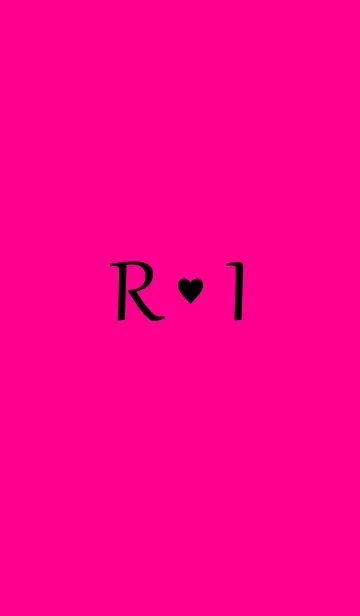 [LINE着せ替え] Initial "R ＆ I" Vivid pink ＆ black.の画像1