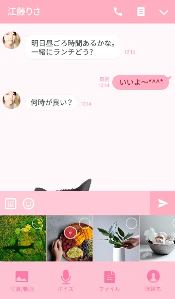 [LINE着せ替え] えりちゃん専用のネコのなまえ名前着せ替えの画像4