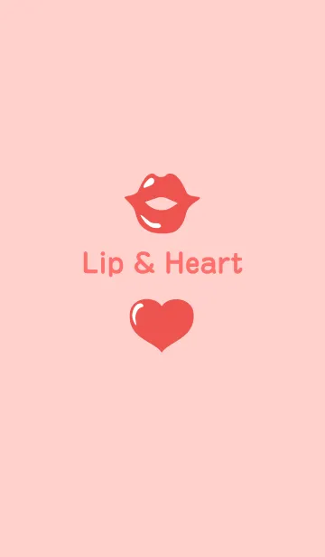 [LINE着せ替え] Lip ＆ Heart 〜ハートとキスの画像1