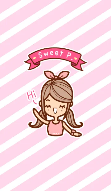 [LINE着せ替え] Sweet P.の画像1