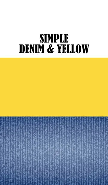 [LINE着せ替え] Simple denim ＆ yellow.の画像1