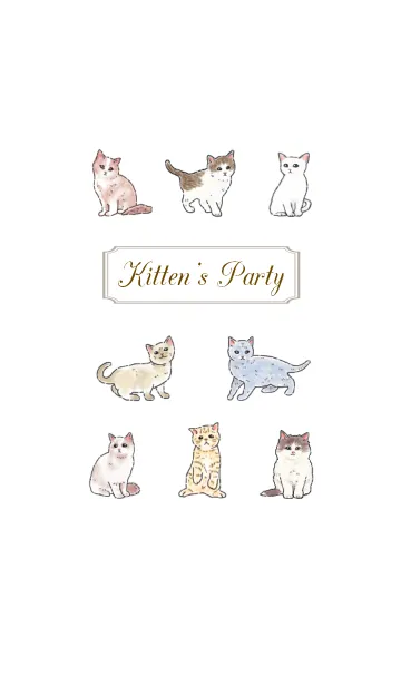 [LINE着せ替え] Kitten's Partyの画像1