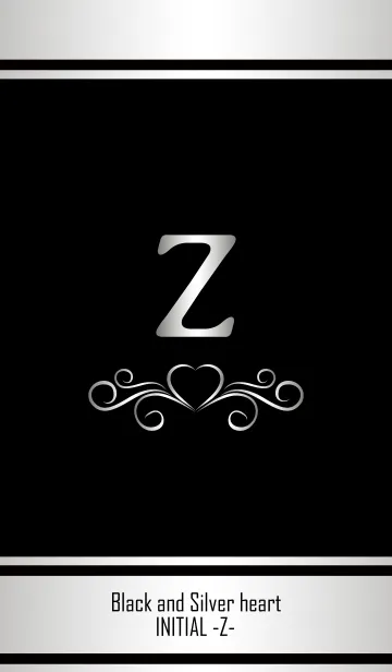 [LINE着せ替え] Black and Silver Initial -Z-の画像1