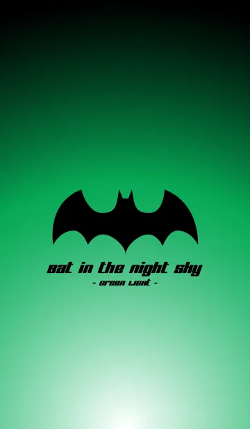 [LINE着せ替え] Bat in the night sky - GREEN LIGHT -の画像1