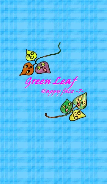 [LINE着せ替え] Green Leaf -7- Happy Faceの画像1