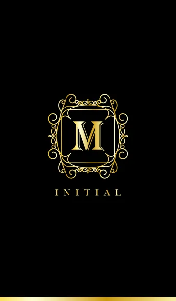 [LINE着せ替え] GOLD INITIAL -M-の画像1