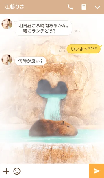 [LINE着せ替え] Capybara Hot Springの画像3