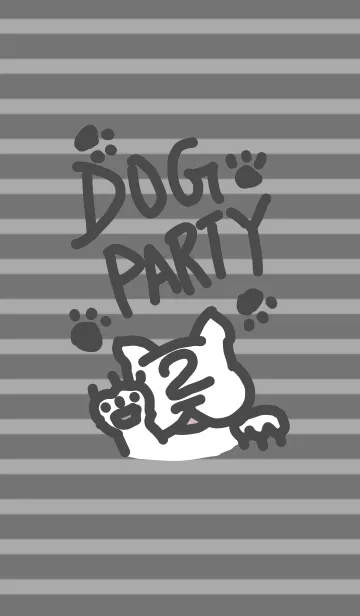 [LINE着せ替え] dog party2の画像1