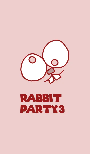 [LINE着せ替え] rabbit party3の画像1