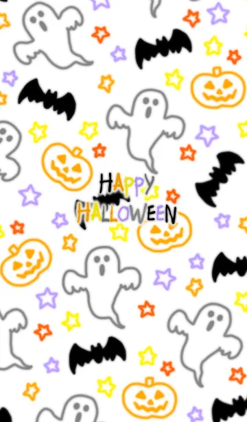 [LINE着せ替え] ネオン風ハロウィンの画像1