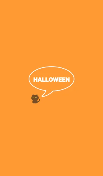 [LINE着せ替え] SIMPLE HALLOWEEN -orange-の画像1