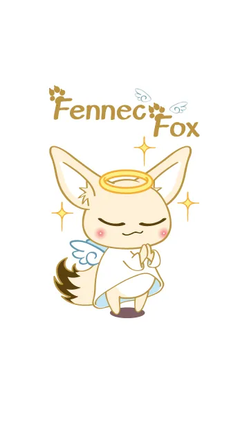 [LINE着せ替え] かわいい フェネック フォックス 1(天使)の画像1