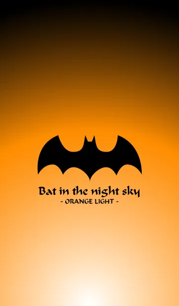 [LINE着せ替え] Bat in the night sky - ORANGE LIGHT -の画像1