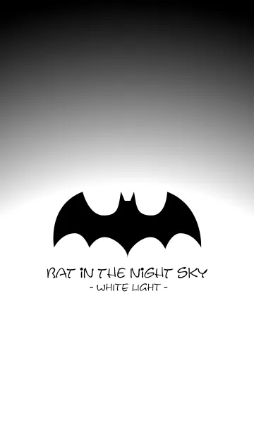 [LINE着せ替え] Bat in the night sky - WHITE LIGHT -の画像1