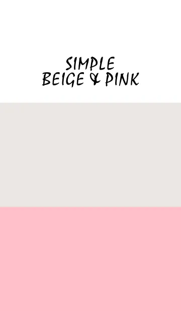 [LINE着せ替え] Simple beige ＆ pink.の画像1