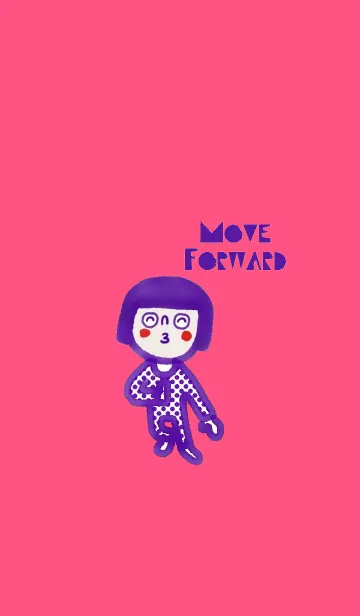 [LINE着せ替え] Purple Kid. Just move forward.の画像1