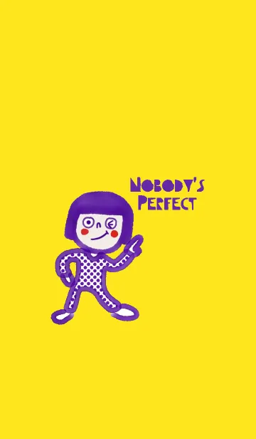 [LINE着せ替え] Purple Kid. Nobody's Perfect.の画像1