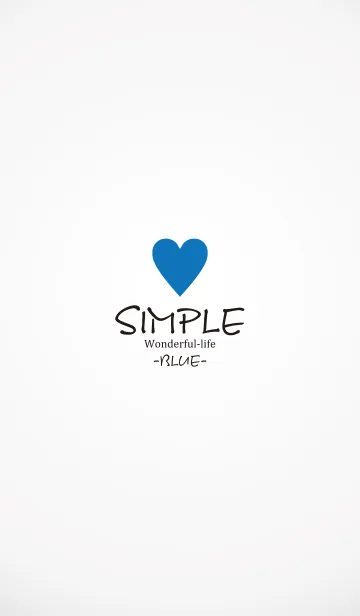 [LINE着せ替え] SIMPLE HEART -BLUE- THEME.の画像1