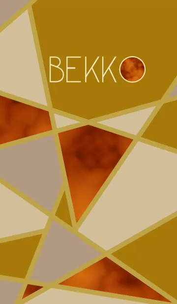 [LINE着せ替え] BEKKO Stained-glass Mustardの画像1