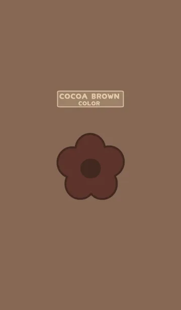 [LINE着せ替え] FLOWER -Cocoa Brown color-の画像1