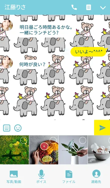 [LINE着せ替え] リロと象のきせかえの画像4