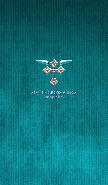 [LINE着せ替え] SIMPLE CROSS WINGS <turquoise>の画像1