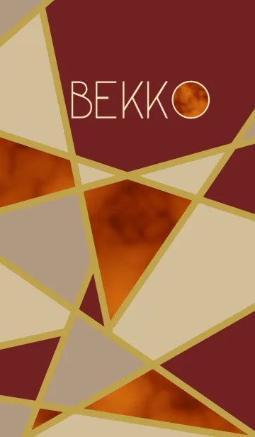 [LINE着せ替え] BEKKO Stained-glass Bordeauxの画像1