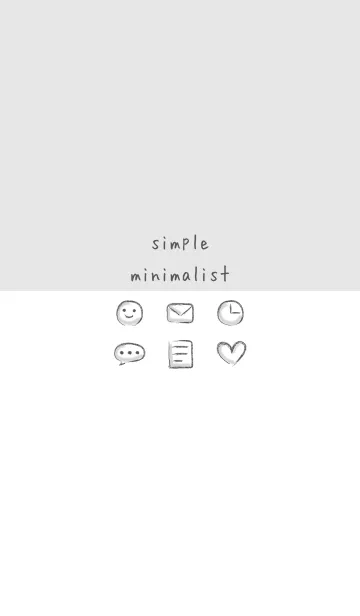 [LINE着せ替え] simple minimalistの画像1