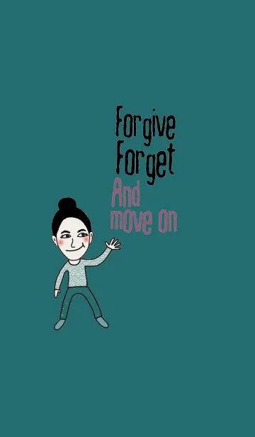 [LINE着せ替え] Happy Ple, Forgive,forget and move onの画像1