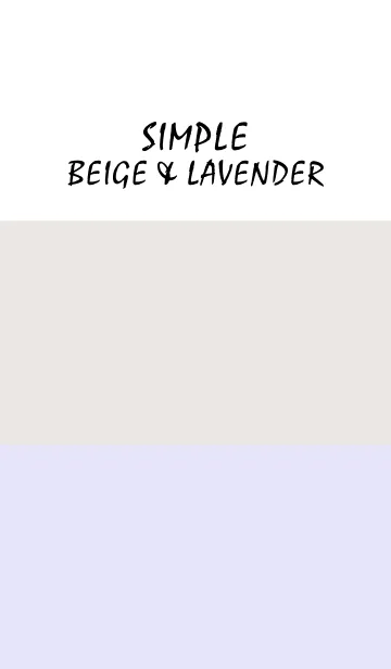 [LINE着せ替え] Simple beige ＆ lavender.の画像1