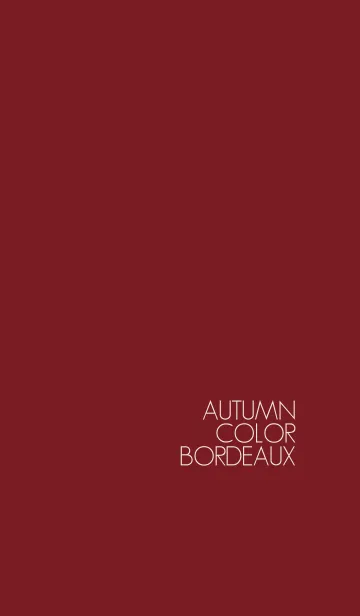 [LINE着せ替え] AUTUMN COLOR BORDEAUXの画像1