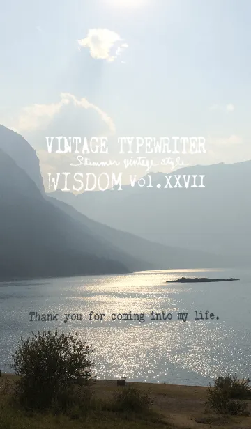 [LINE着せ替え] VINTAGE TYPEWRITER WISDOM Vol.XXVIIの画像1