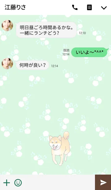 [LINE着せ替え] 柴犬のリキくんの画像3