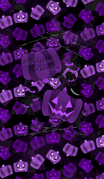 [LINE着せ替え] Halloween pumpkin -PURPLE-の画像1