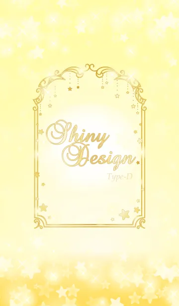 [LINE着せ替え] Shiny Design Type-D イエロー＆スター★の画像1