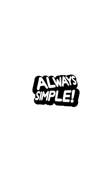 [LINE着せ替え] ALWAYS SIMPLE！の画像1