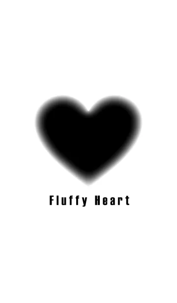 [LINE着せ替え] Fluffy -BLACK- Heartの画像1