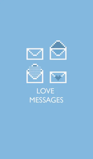 [LINE着せ替え] LOVE MESSAGES (BLUE)の画像1