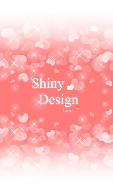 [LINE着せ替え] Shiny Design Type-C 赤＆ハートの画像1