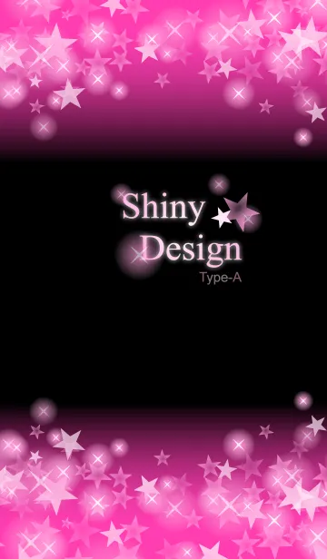 [LINE着せ替え] Shiny Design Type-A ピンク＆スター★の画像1