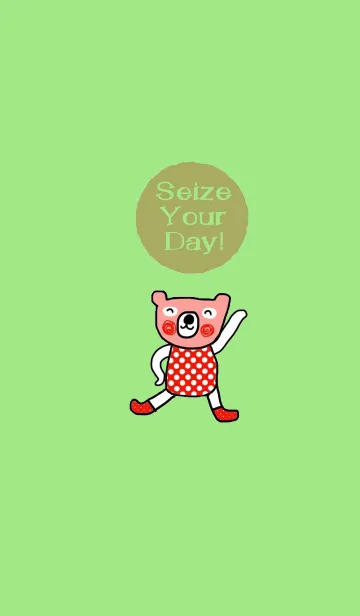 [LINE着せ替え] Bear is my favourite. Seize your day.の画像1