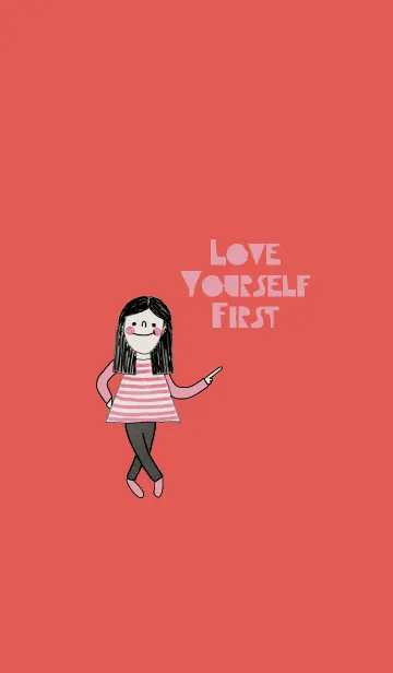 [LINE着せ替え] Nualnapa, Love yourself first.の画像1