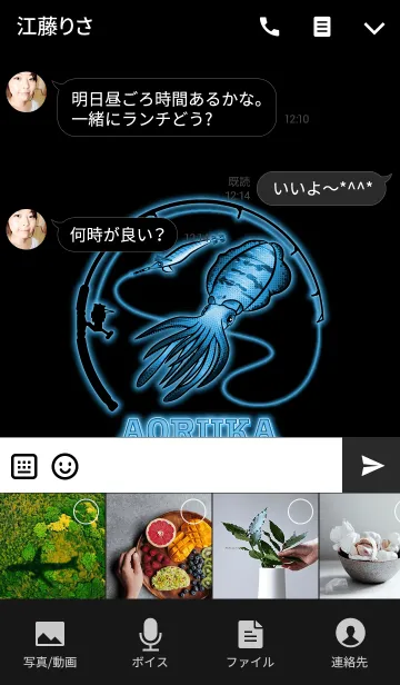 [LINE着せ替え] アオリイカ 2の画像4