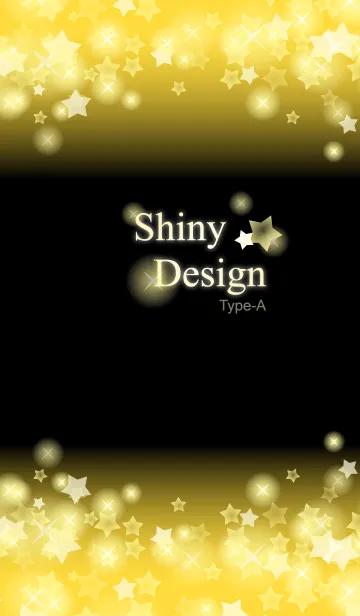 [LINE着せ替え] Shiny Design Type-A イエロー＆スター★の画像1